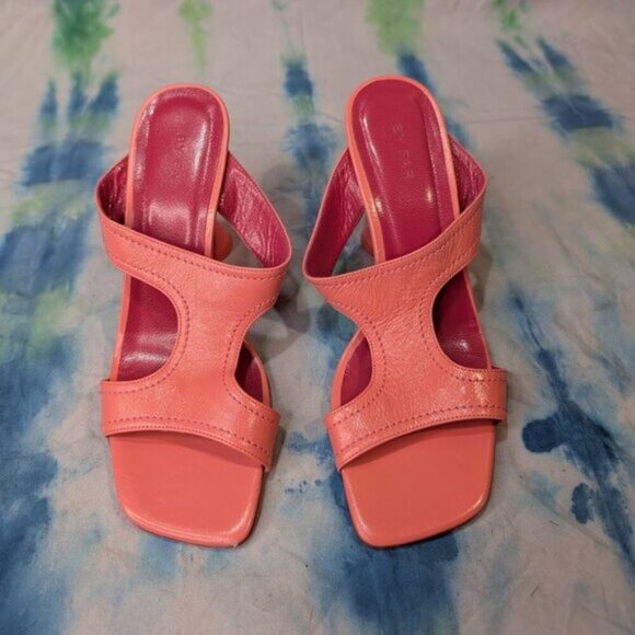 By Far Pink open Toe Mules Women Size 36 - Picture 1 of 7